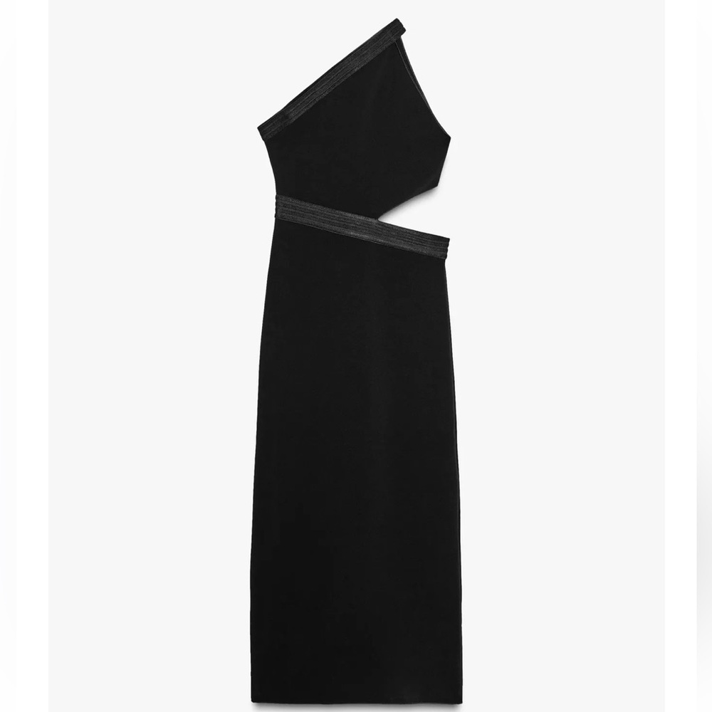 Zara Asymmetric stretch dress